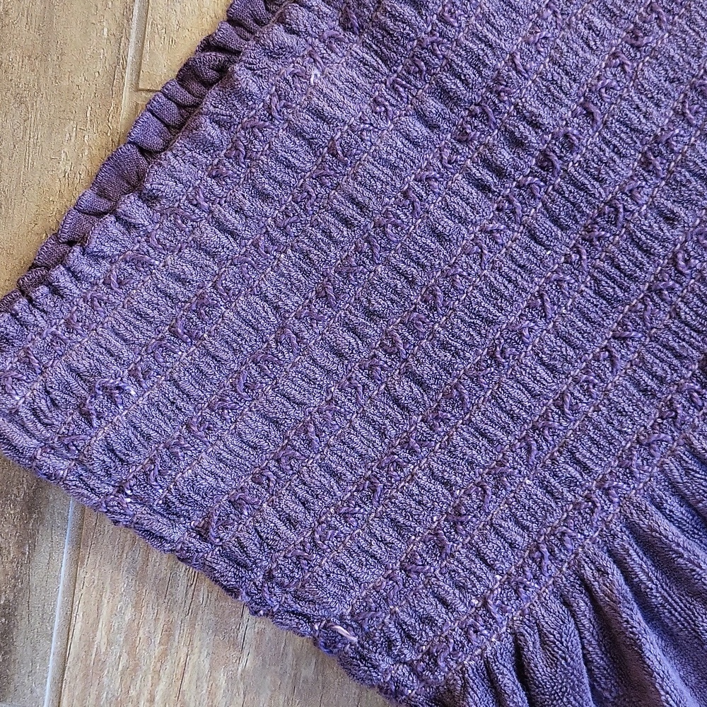 Rare Juicy Couture Purple Terry Cloth Ruffle Hem Pocket Detail Mini Dress, 0 - Picture 8 of 15